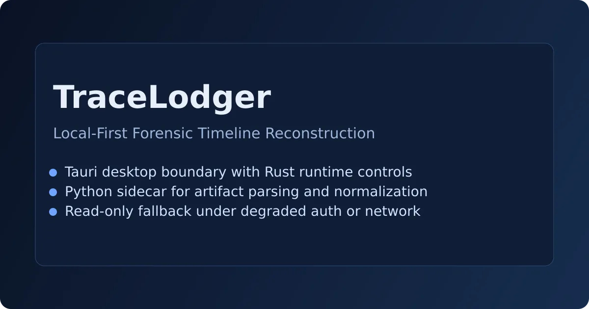 TraceLodger cover image